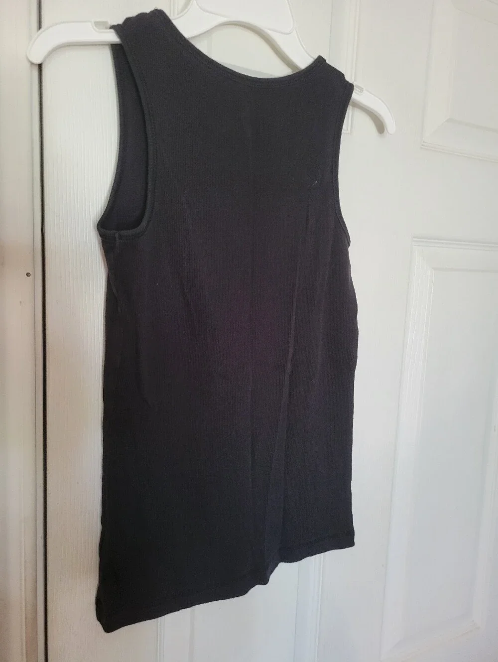 Justice Black Ribbed Tank Top for Kids